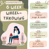6-Week BEGINNER Pottery Wheel Series (SUNDAYS, 11/2-12/7)
