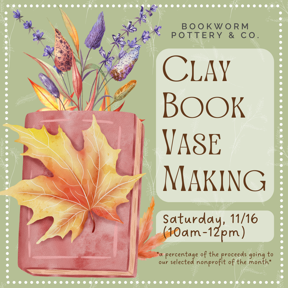 Book Vase Making Workshop (SATURDAY, 11/16)