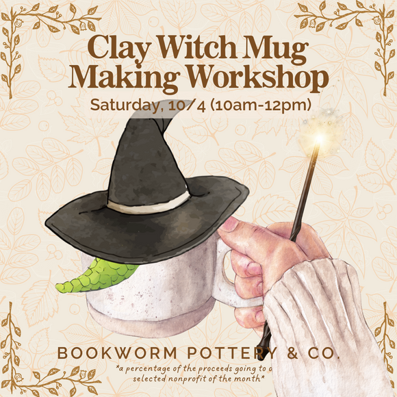 Clay Witch Mug Making Workshop (SATURDAY, 10/4) **CARGO DISTRICT LOCATION**