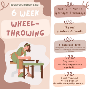 6-Week Beginner Wheel Series (TUESDAYS, 10/10-11/14)