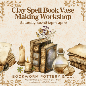 Clay Spell Book Vase Making Workshop (SATURDAY, 10/18) **CARGO DISTRICT LOCATION**