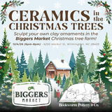 Ceramics in the Christmas Trees: Sculpting Ornaments in the Biggers Market Christmas Tree Farm (FRIDAY, 12/4)