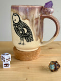 Astrological Twin Owl Crystal Mug (14 oz.)