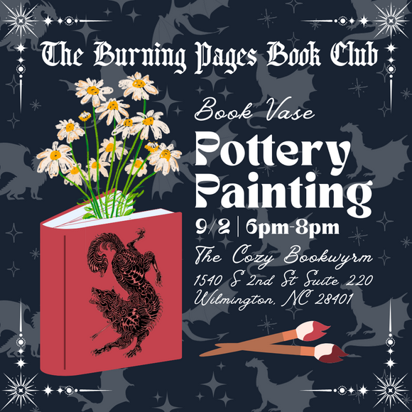 Pottery Painting for The Burning Pages Bookclub at The Cozy Bookwyrm (9/2/25)