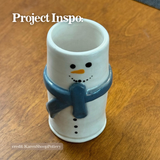 Pottery Workshop: Snowman Vases (SATURDAY, 12/12) **THE CARGO DISTRICT**