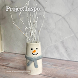 Pottery Workshop: Snowman Vases (SATURDAY, 12/12) **THE CARGO DISTRICT**
